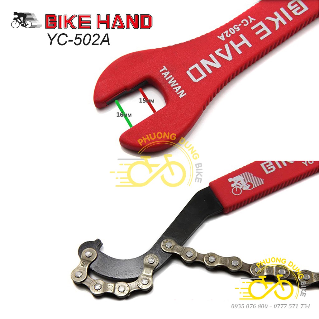 Cờ lê 15, 16 và dụng cụ giữ tháo líp BIKE HAND YC-502A