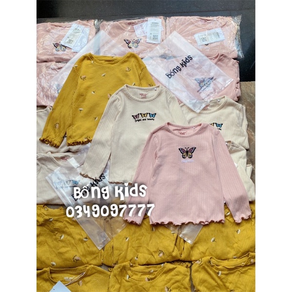 Áo Thu Bé Gái In Hình Viền Sóng GJ