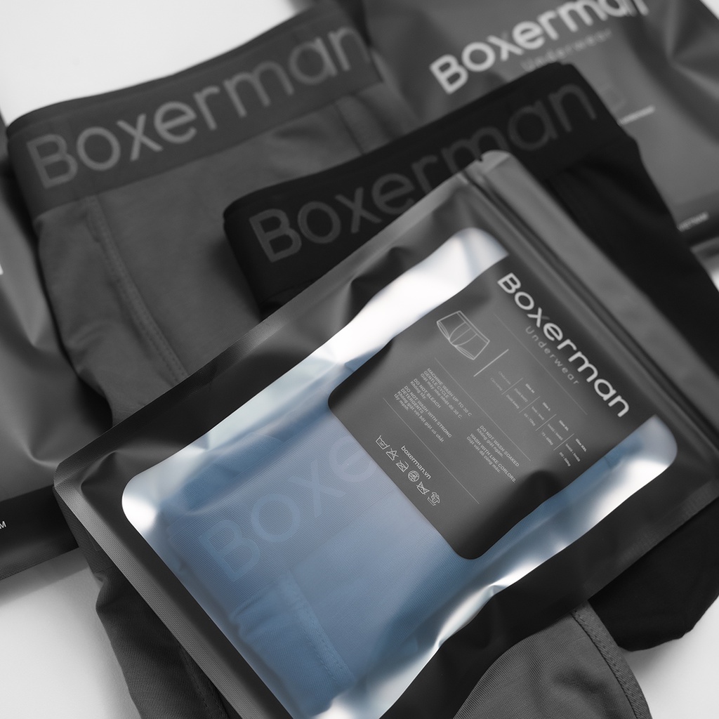 Combo 2 quần lót nam NATURAL BREATH trunk modal vải sợi gỗ sồi kháng khuẩn BOXERMAN