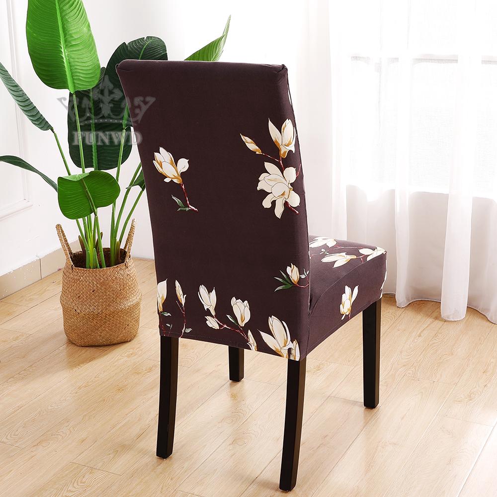 Bọc ghế vải co giãn họa tiết hoa đa dạng nhiều màu sắc trang trí nhà cửa