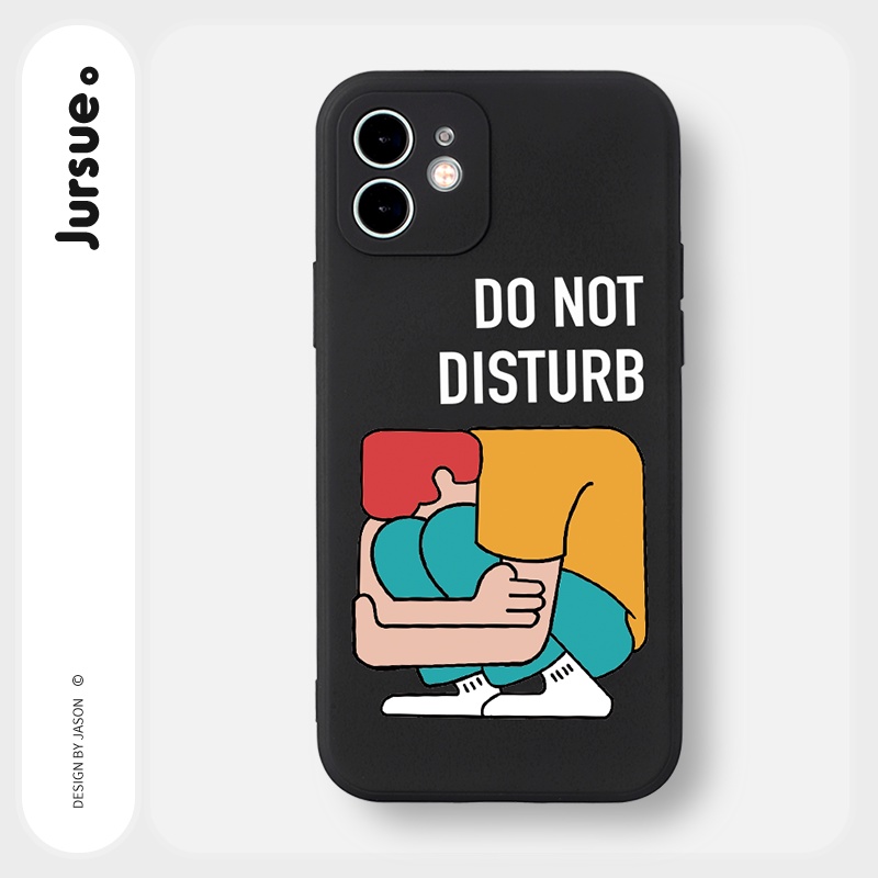 Ốp lưng JURSUE mềm chống bẩn ngộ nghĩnh độc lạ cho iPhone 13 12 11 Pro Max SE 2020 X XR XS 8 7 6S 6 Plus Y1909