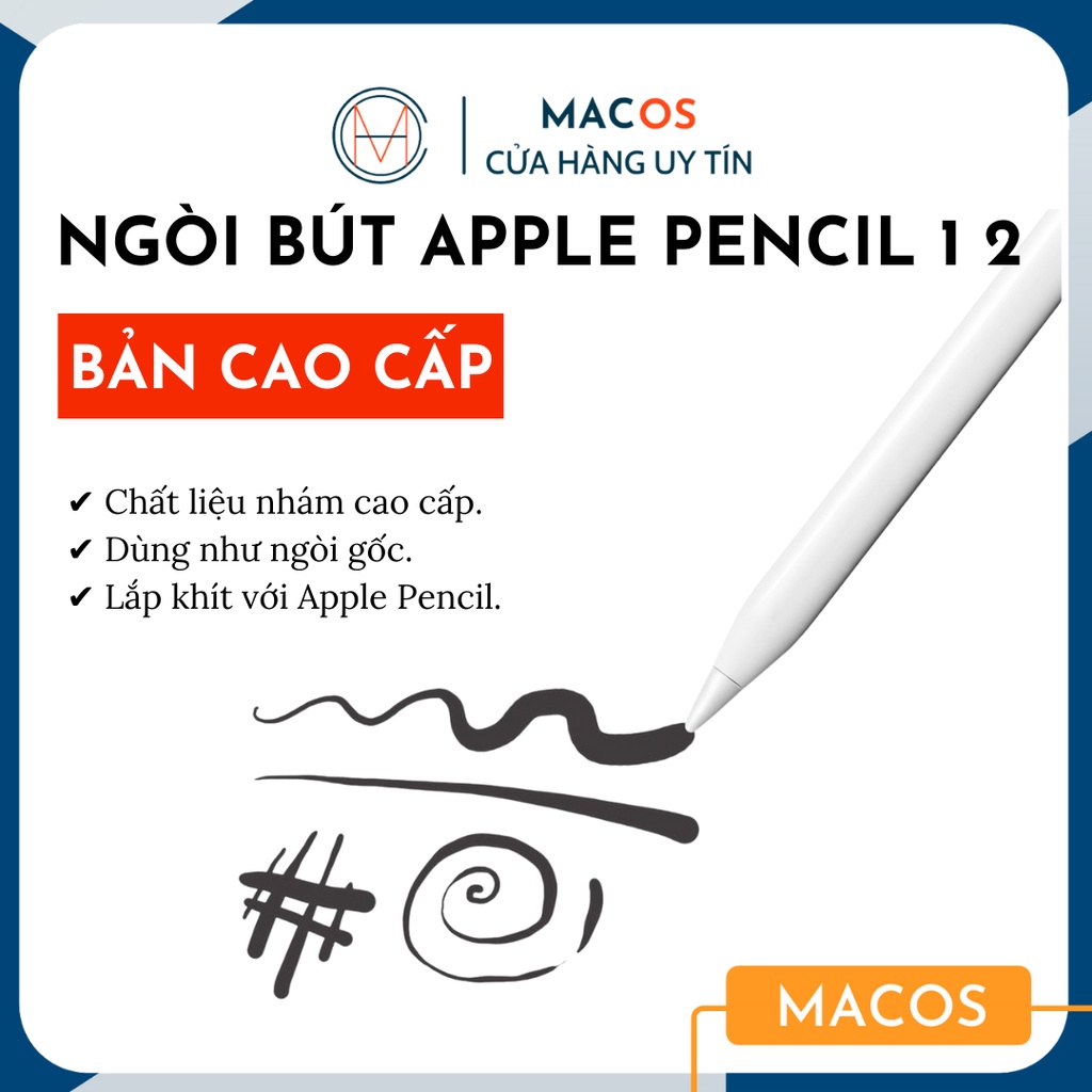 [Premium] Đầu ngòi thay thế cho bút Apple Pencil 1/2 Pen tip - Dùng như ngòi gốc (AP19)