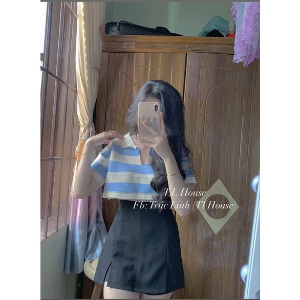 set áo crt + quần váy | BigBuy360 - bigbuy360.vn