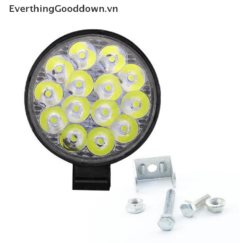 Everthinggooddown 1x 42W Đèn Tròn 14 Bóng LED Phá Sương Mù Cho Xe Tải SUV ATV