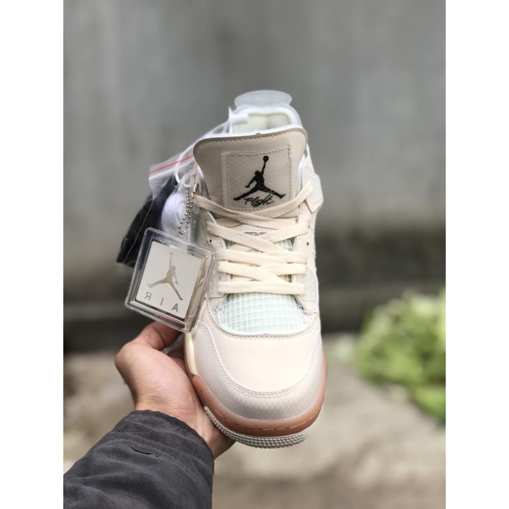 📢[ẢNH 100% SHOP TỰ CHỤP+FULL BOX+TEM TAG]📢 Giày Thể Thao, Giày Sneaker Jordan 4 OFF WHITE | BigBuy360 - bigbuy360.vn
