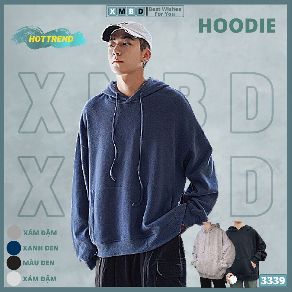 Áo Khoác Hoodie Nam Nữ Nỉ Trơn Dày Dặn Hàng QC Áo Hoodie Nỉ Sweater Nam Nữ Trơn Bassic HD TRƠN - AK3339