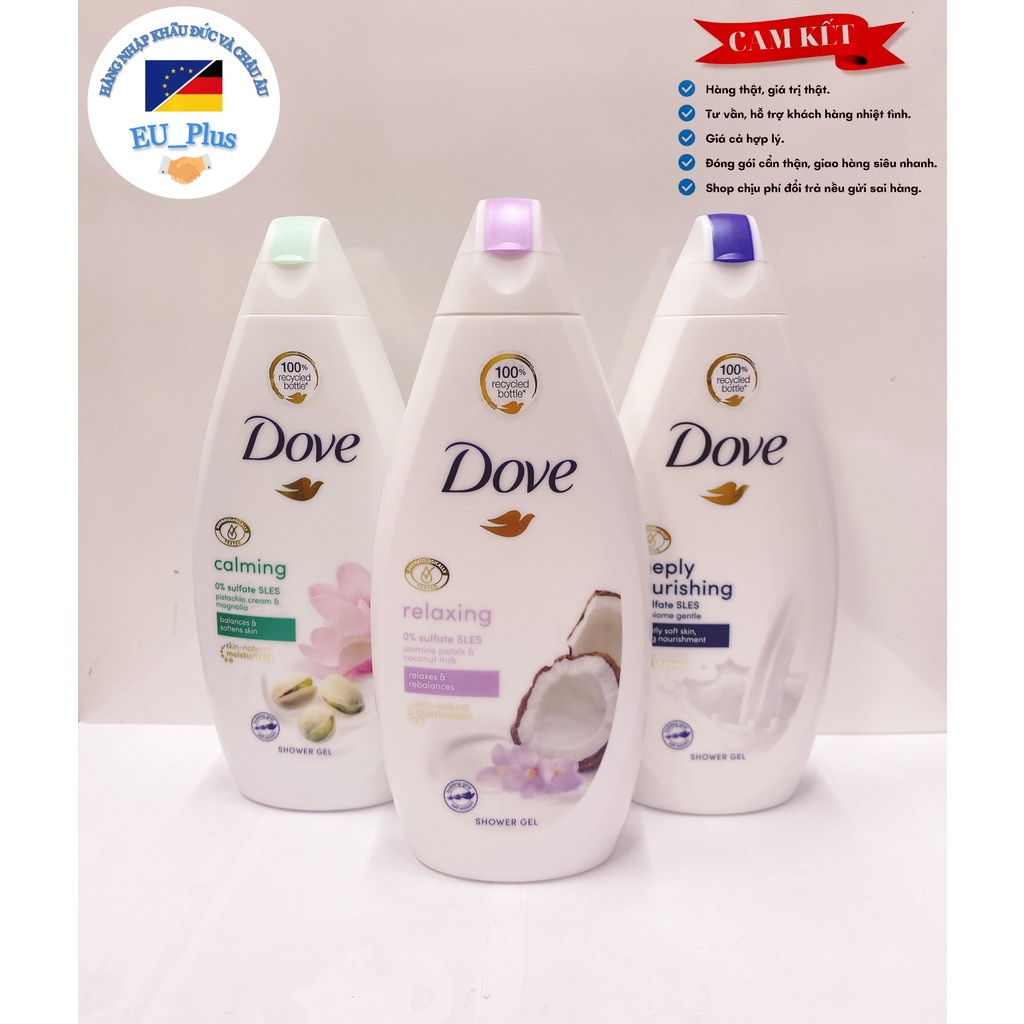 [HÀ Lan] Sữa tắm Dove dưỡng ẩm da mềm mịn, siêu thơm - 750ml