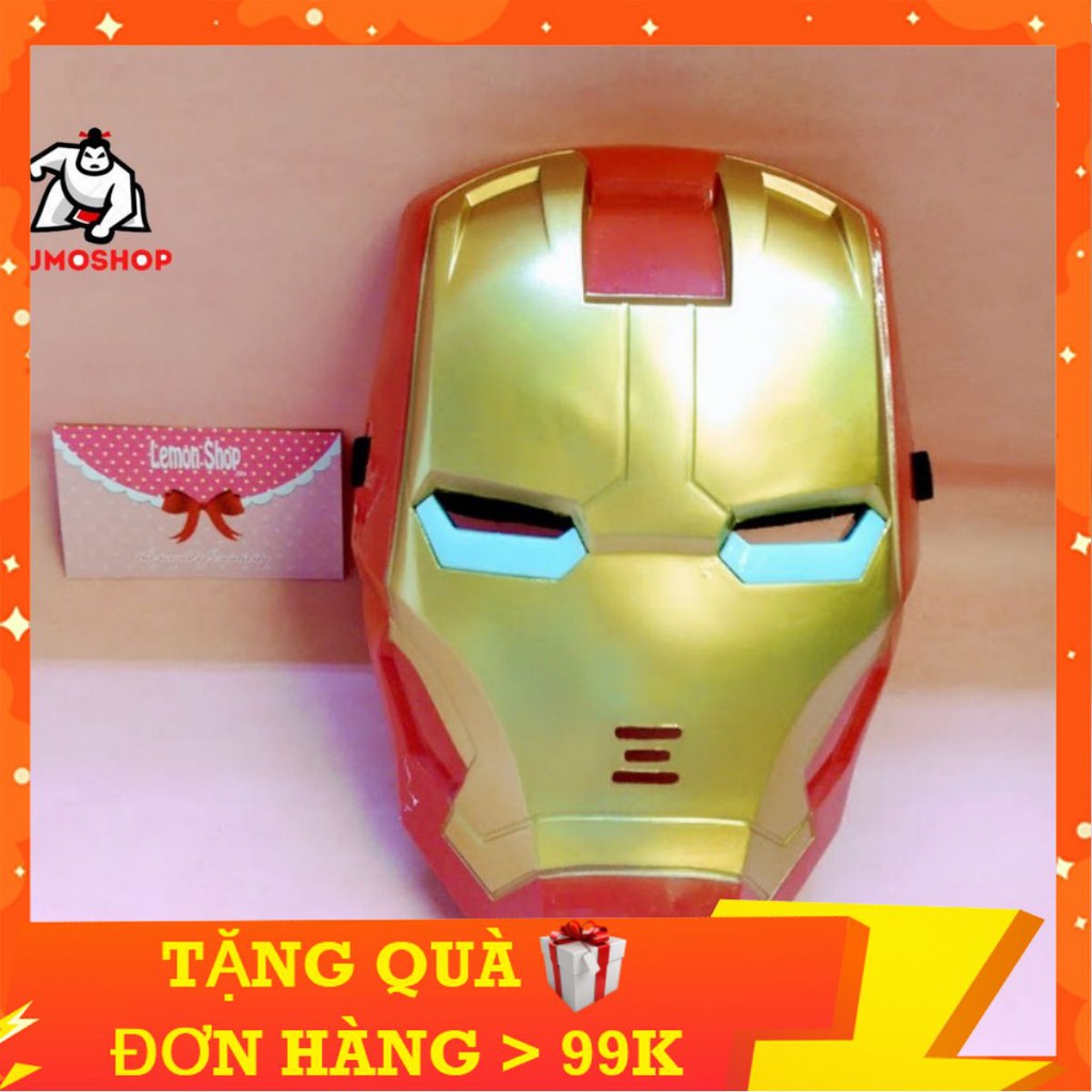 Đồ Chơi Mặt Nạ Ironman - Mặt Nạ Người Sắt Có Đèn Phát Sáng Xanh, Nhựa Cao Cấp, Siêu Ngầu Dành Cho Bé - SUMOSHOP68