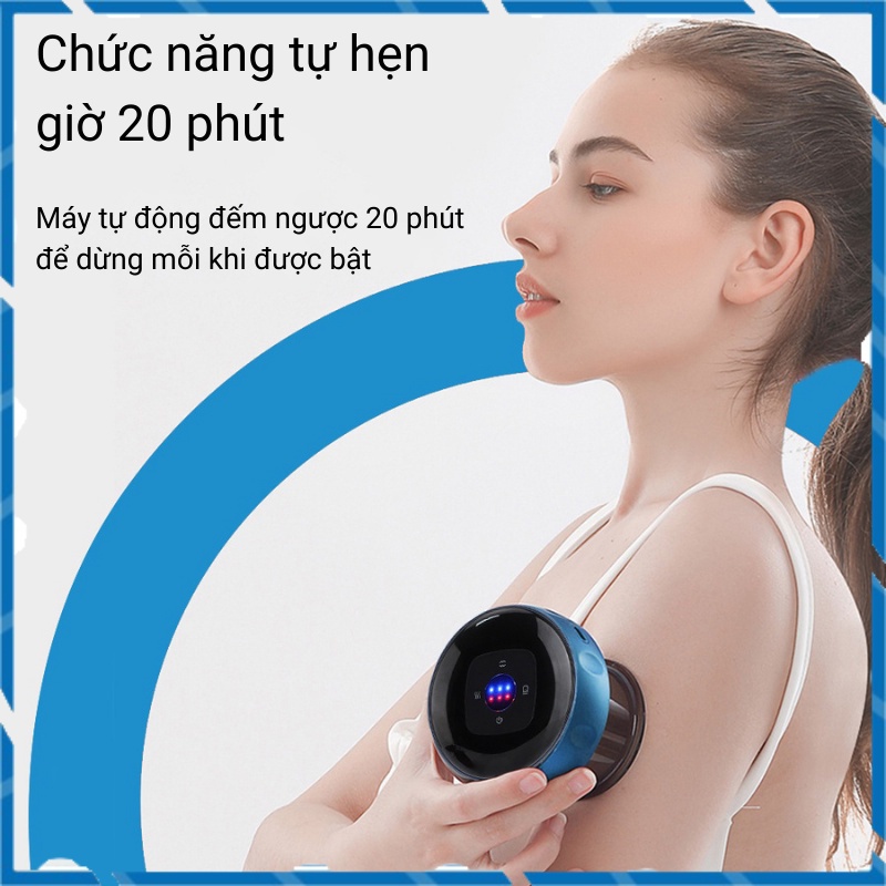 [Gao Hàng Hỏa Tốc] Máy massage giác hơi sử dụng áp suất âm và nhiệt giúp tuần hoàn máu, giảm đau cơ, giảm mỡ thừa