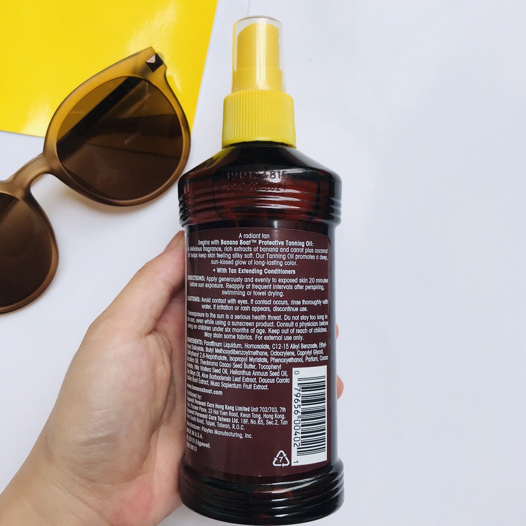 [Nhập Khẩu USA] Dầu phơi nắng Banana Boat Tanning Oil SPF4-SPF8-SPF15 (236ml) | BigBuy360 - bigbuy360.vn