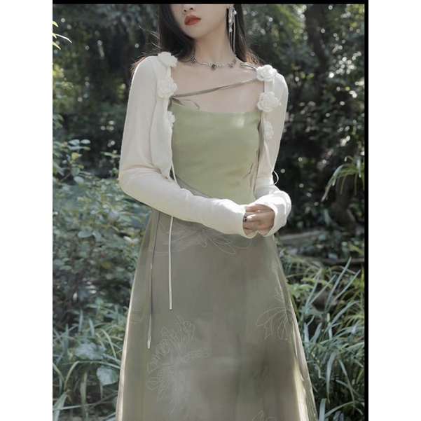Áo Cardigan Voan Khoác Ngoài hoạ tiết hoa Cho Nữ