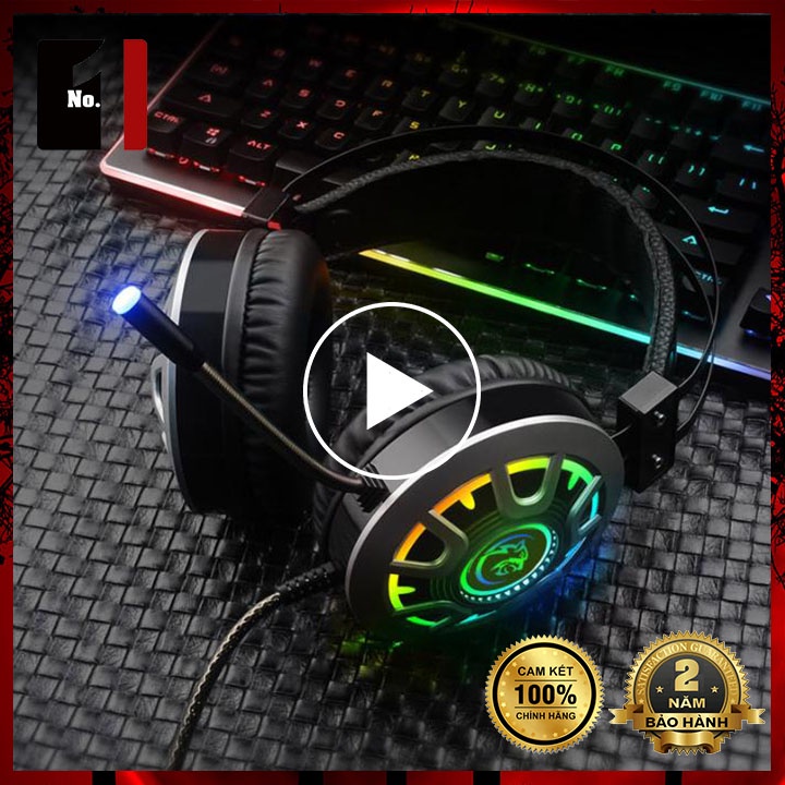 Tai Nghe Gaming LED Chụp Tai Có Dây COOLERPLUS F2 Headphone Game Thủ Máy Vi Tính Laptop Pc