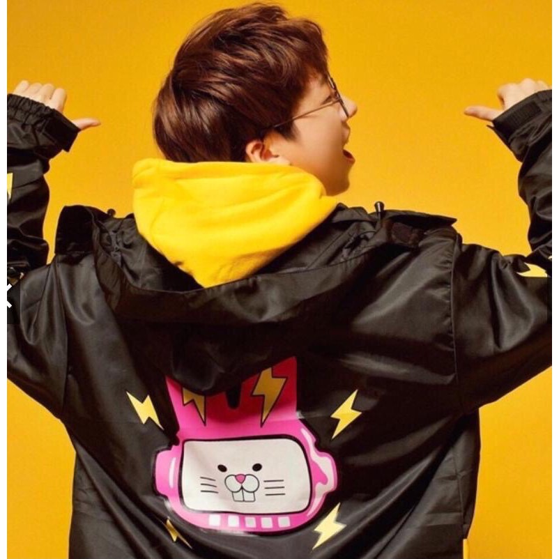 Áo Khoác Dù Unisex Hình Chuột Điện Free Size 70Kg Ảnh Thật AK02 | BigBuy360 - bigbuy360.vn