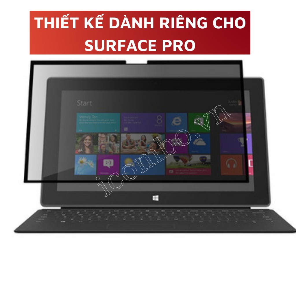 Dán màn hình chống nhìn trộm surface pro X, pro 4/5/6/7, laptop 1/2/3, book 1/2/3