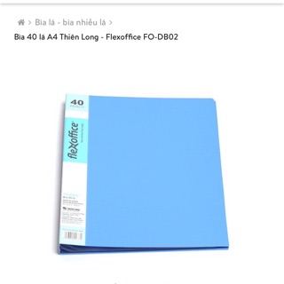 Bìa 40lá đựng giấy A4