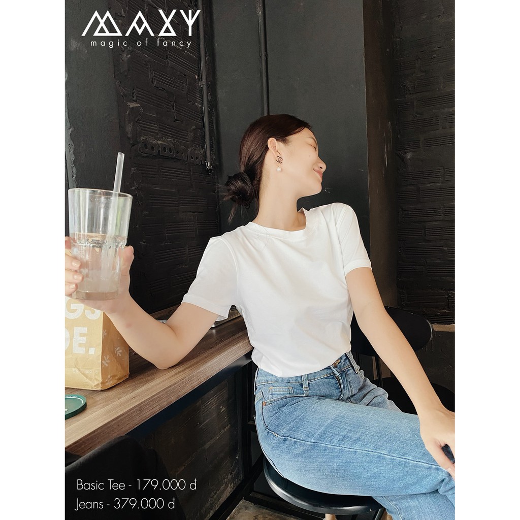 Áo thun nữ cổ tròn basic tee Maxy Workshop | BigBuy360 - bigbuy360.vn