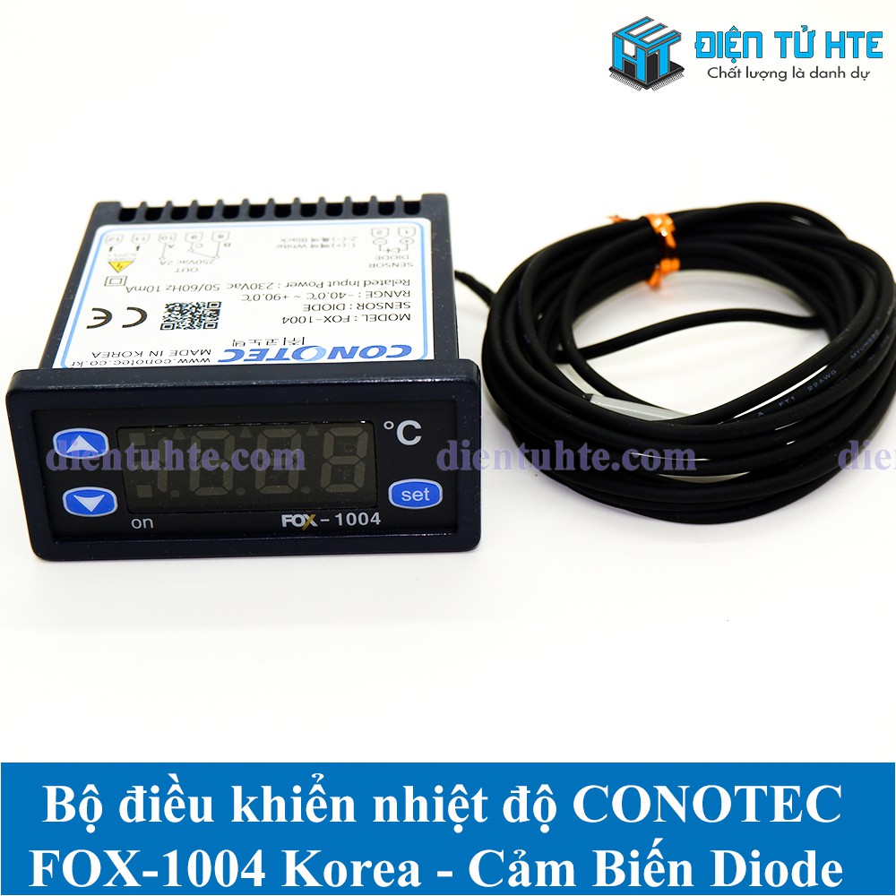 Bộ điều khiển nhiệt độ CONOTEC FOX-1004 Sensor Diode 230VAC [HTE Quy Nhơn CN2]
