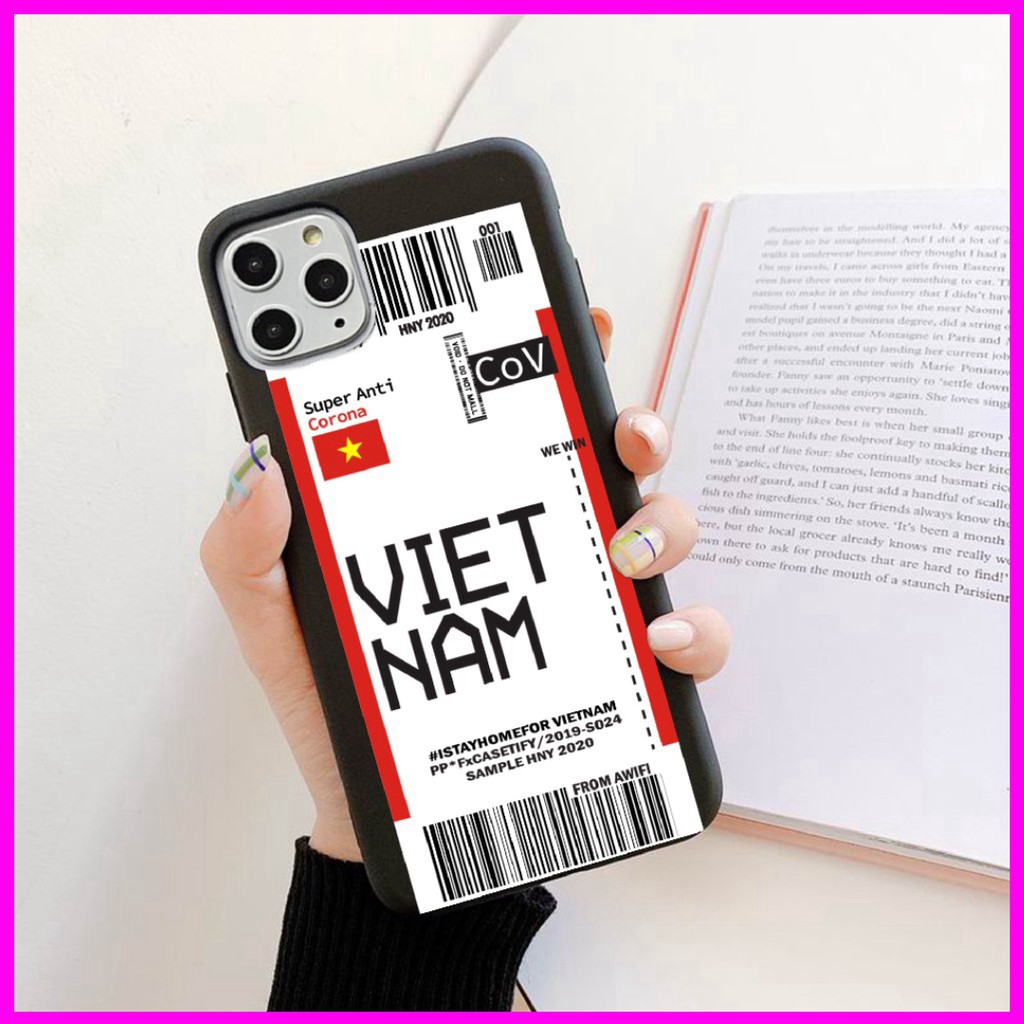 Ốp iphone - Ốp lưng Ticket Vn win trơn 5/5s/6/6s/6plus/6s plus/7/8/7plus/8plus/x/xs/xs max/11/11pro max- -NGOC LINHMOBIL