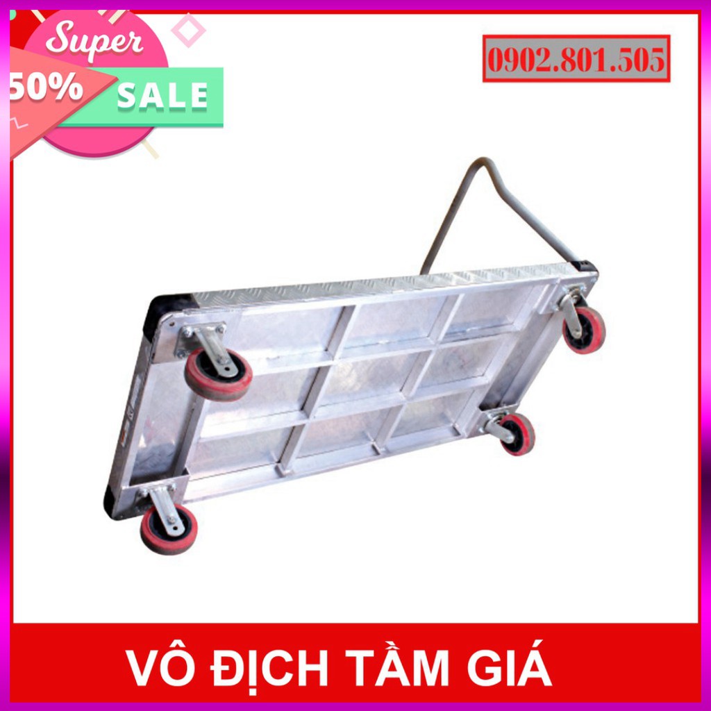 Xe Đẩy Hàng 4 Bánh 500kg Maxkiwi - Kích thước : 60 x 90cm Kho Miền Nam