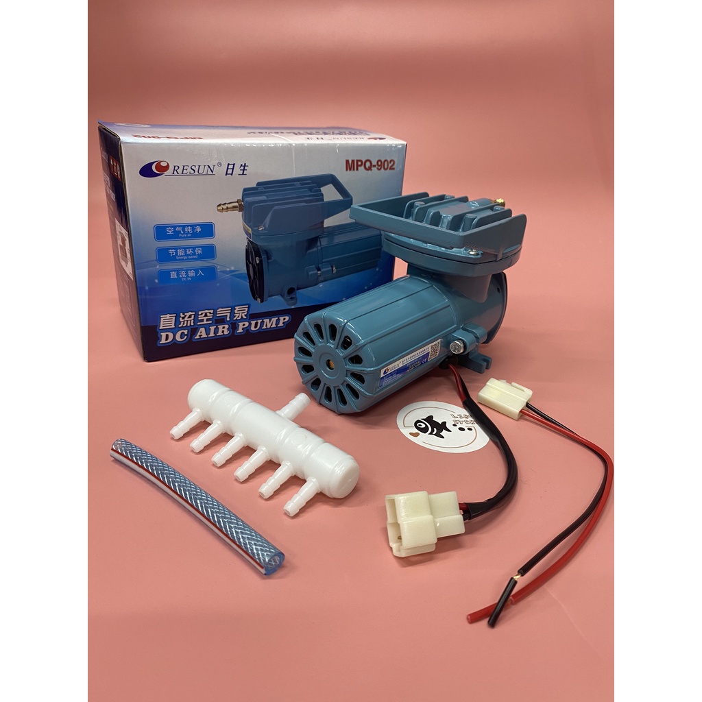 Máy sủi thổi khí oxy 18W Resun MPQ-902 chạy bình ắc quy 12V MPQ902 cho hồ cá