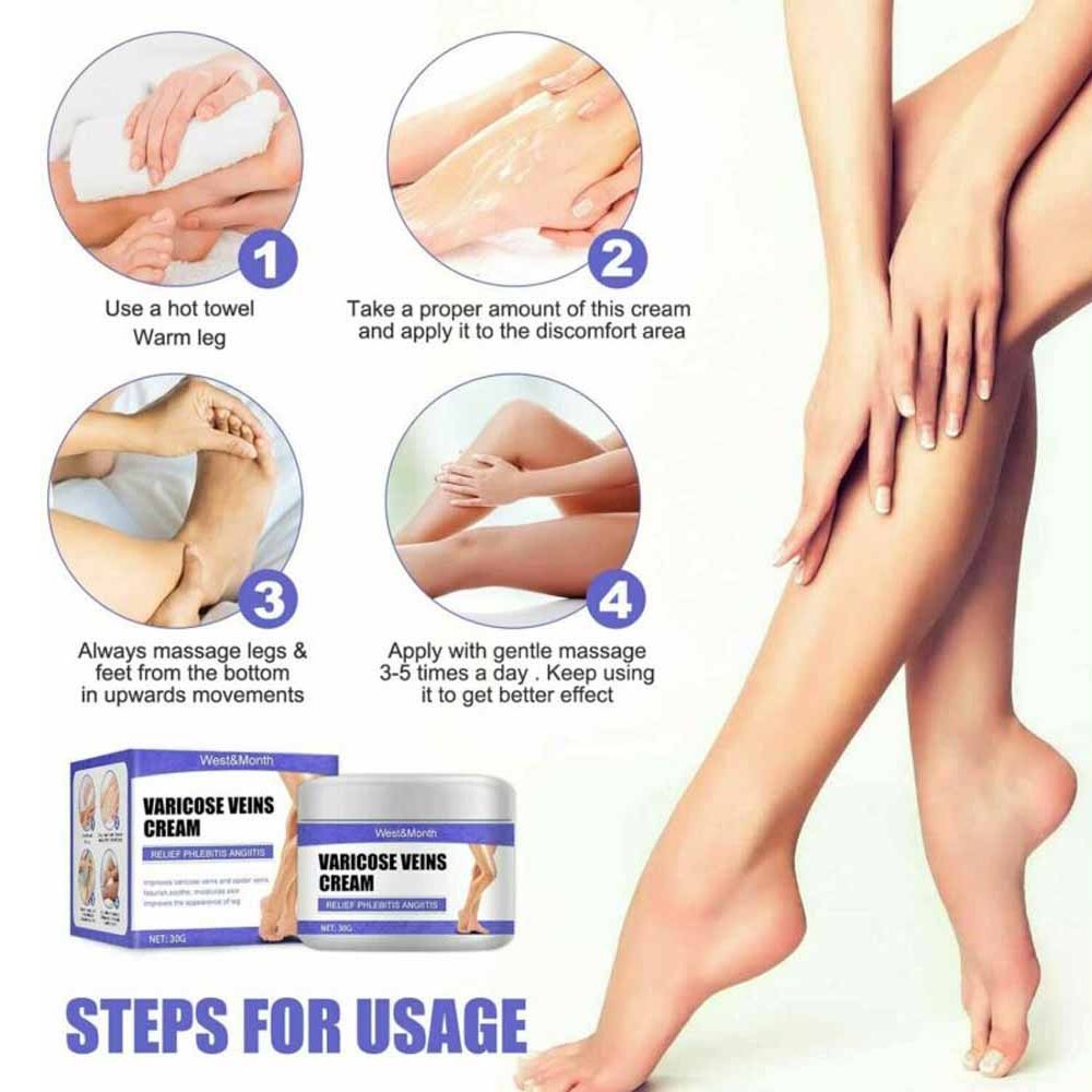 Vein Care Fading Cream Varicose Veins Cream for Legs Veins Herbal Ointment