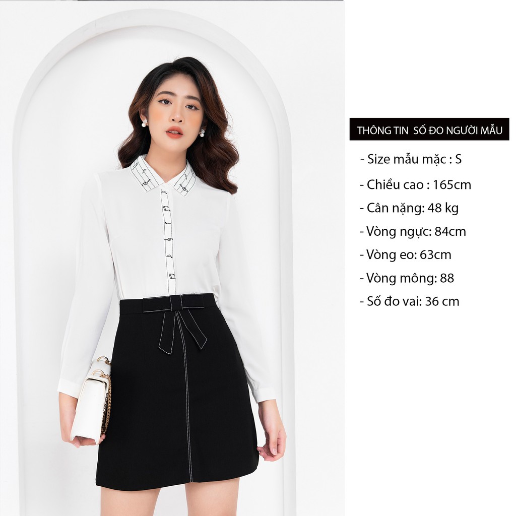 Chân váy  G9moza 9820 dáng chữ A   với chât liệu Thô  tạo phong cách  Đi chơi, công sở Trẻ trung, thanh lịch