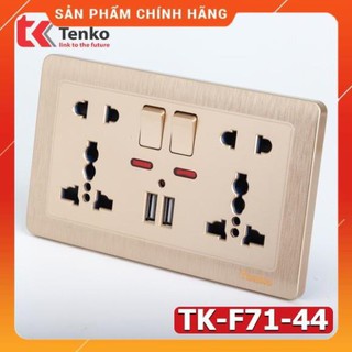 [Chính Hãng] Ổ Cắm Điện Đa Năng Có công tắc, Tích Hợp Cổng Sạc USB TK-TT-127 Chính Hãng Tenko - Bảo Hành 24 Tháng