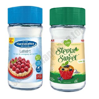 combo 2 lọ đường ăn kiêng hermesetas và stevia