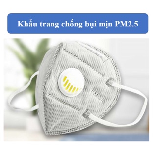 (XẢ LỖ) Khẩu trang Eco Mask PM2.5 kèm van lọc khí