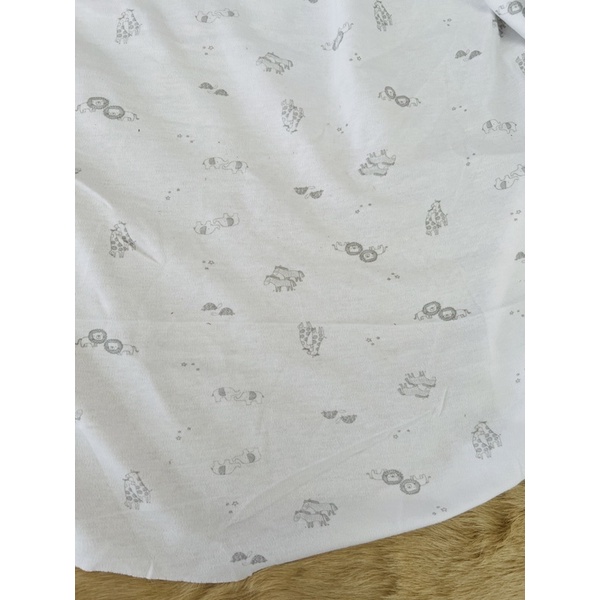 Vải thun cotton sơ sinh 2c hoạ tiết động vật