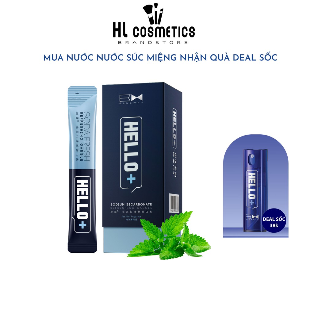 Nước Súc Miệng BlueMan Ngừa Sâu Răng, Giúp Hơi Thở Thơm Mát ZL72