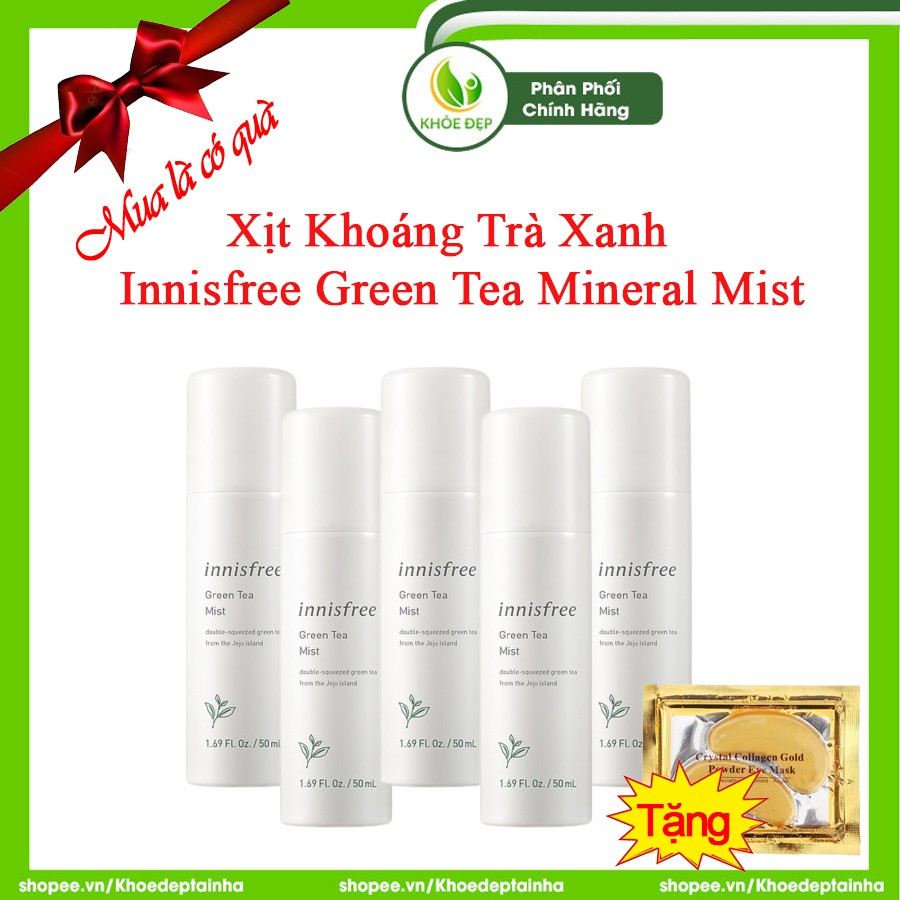 [ CHÍNH HÃNG ] Xịt Khoáng Trà Xanh INNISFREE GREEN TEA MINERAL MIST 150ml