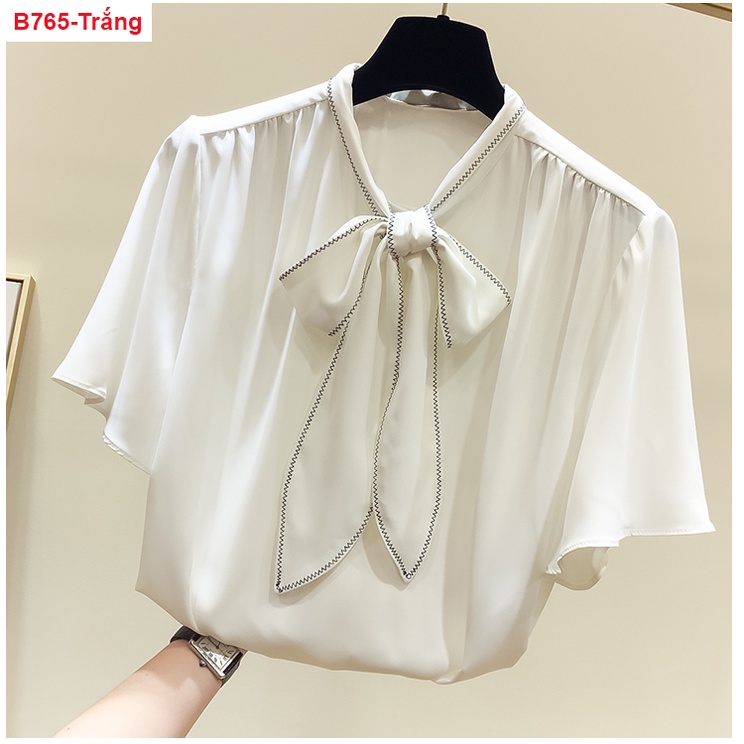 ÁO SƠ MI TAY CÁNH TIÊN VIỀN NƠ SALE LẺ SIZE - B765