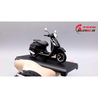 Mô hình xe Vespa gts 125cc 2017 black 1:18 Welly MT078C