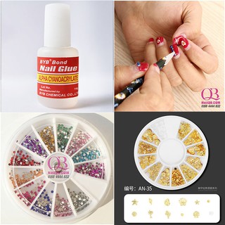 Combo 1 keo đính đá + 1 cây đính đá + 1 hộp đá nhựa đủ màu + 1 hộp phụ kiện