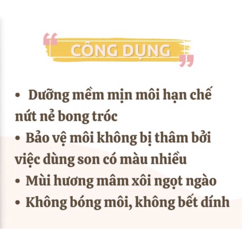 Son Dưỡng Môi Chính Hãng Không Màu- Son Dưỡng Nanophy Lips Chính Hãng