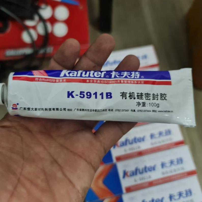 Keo Đen Kafuter K - 5911B Gắn Chóa Đèn Chống Thấm. Chuyên Dụng Độ Bi Led - Xenon