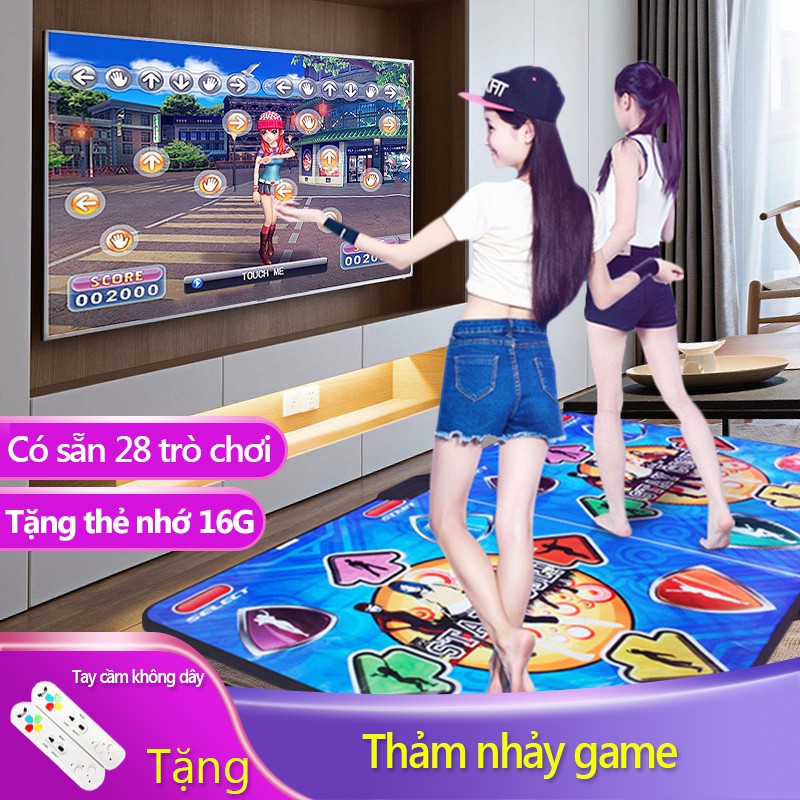 OT516W OT516LThảm nhảy audition tại nhà, tập nhảy,  chơi game nhảy có dây, kết nối máy tính TV có tay cầm có dây