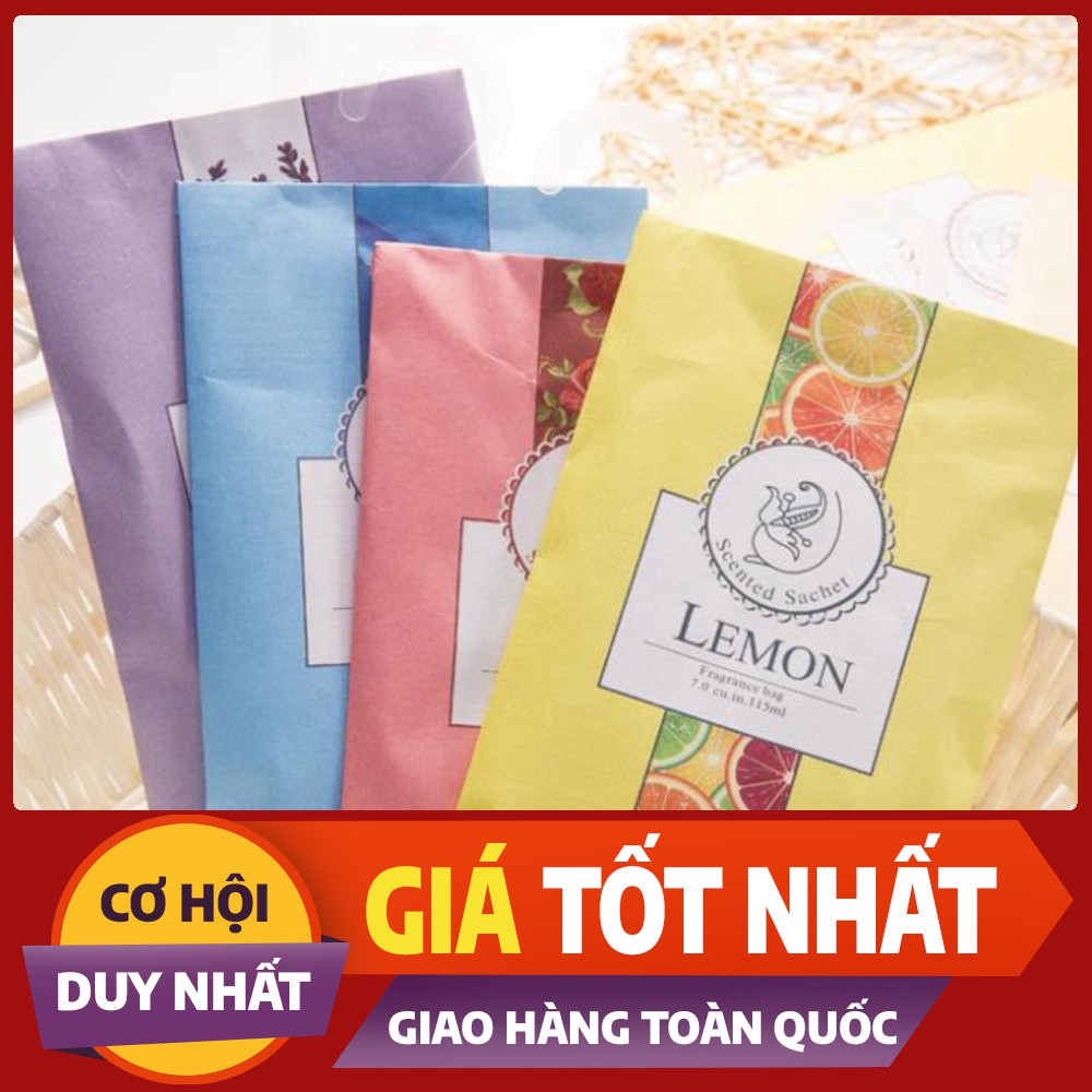 Túi thơm treo phòng hoa khô nhiều mùi mẫu mới (vỏ mầu) (TTM02)