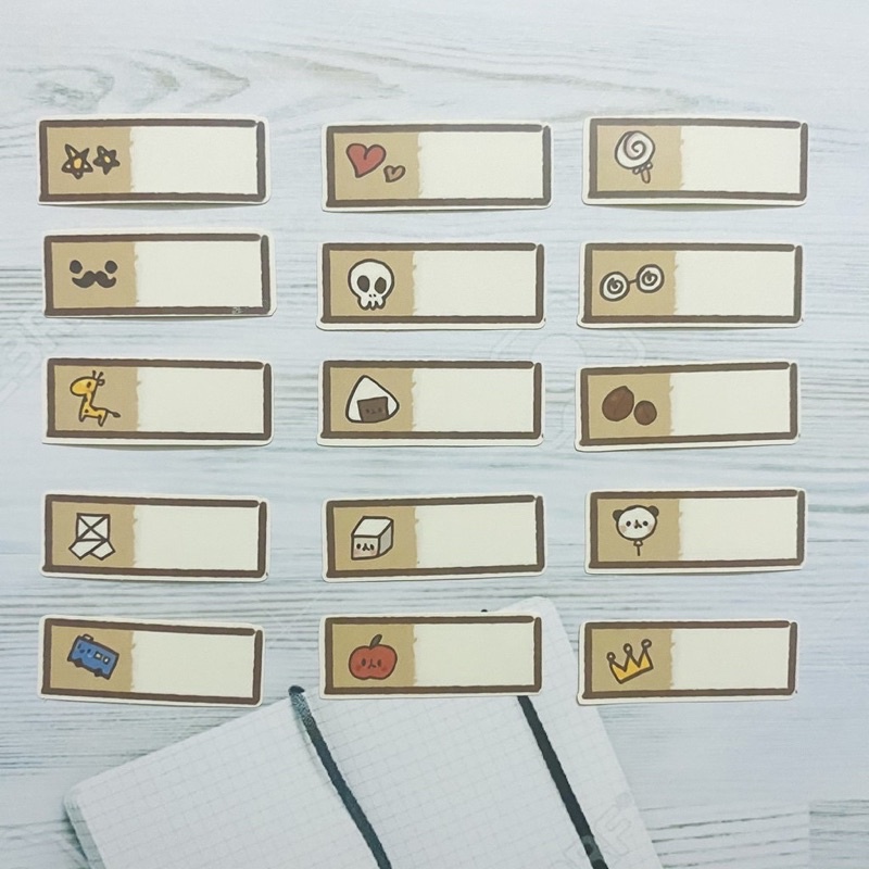 Sticker tem ghi tên dán trang trí laptop, máy tính bỏ túi, vali, điện thoại, đàn ghita, hộp bút