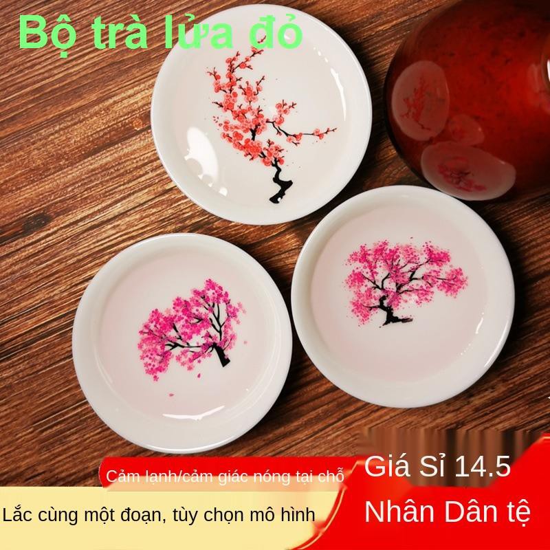 nhà ăncốc hoa anh đào kép nóng lạnh đổi màu khi tiếp xúc với nước Bát đựng rượu Bộ tách trà gốm sứ đơn kiểu Nh11