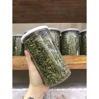 500g nhân hạt bí xanh ấn độ sấy chín nguyên vị, hạt bí xanh tách vỏ làm sữa làm bánh, hạt bí tách vỏ ăn liền mianuts