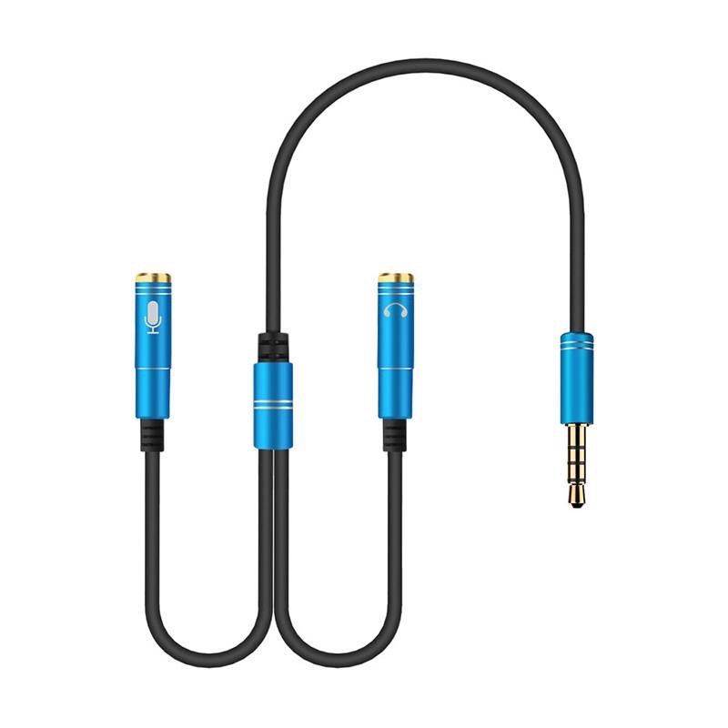 Jack chuyển đổi tai nghe 1 cổng ra 2 đầu 3.5mm