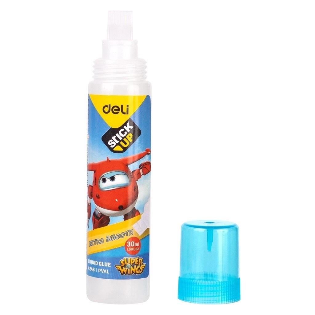 Hồ nước Deli A246, keo dán giấy in hình máy bay siêu đẳng