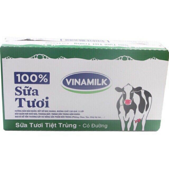 Thùng Sữa tươi vinamilk 100% 48 hộp×110ml