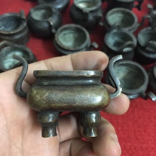Đỉnh trầm mini đồng nguyên chất lối cổ