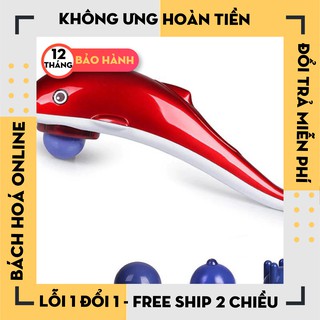 [Hàng Loại 1]  Máy Massage Cầm Tay Cá Heo 3 Đầu RF-889