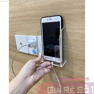 Hộp mica treo tường chuyên dùng đựng điện thoại đang sạc pin