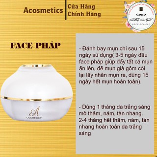 Combo Face Pháp và Serum Acosmetics( Chính Hãng)