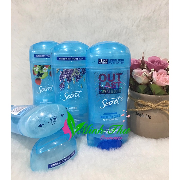 Lăn Khử Mùi Secret Giảm Tiết Mồ Hôi Dạng Gel 73g